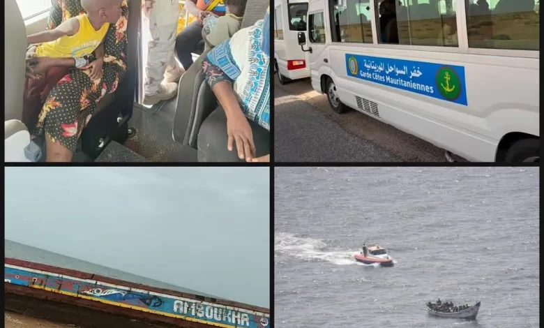 خفر السواحل الموريتاني ينقذ 161 مهاجراً قبالة امحيجرات