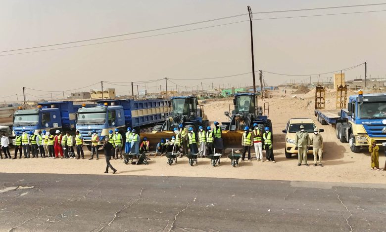 معدات «معادن موريتانيا» تدخل حملة تنظيف الشامي